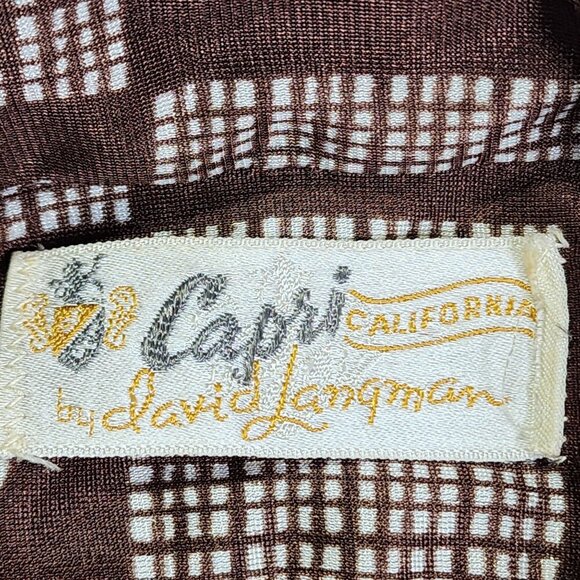 Vintage 70s Capri California By David Langman Long Sleeve Shirt Size 15 1/2 - Picture 5 of 10